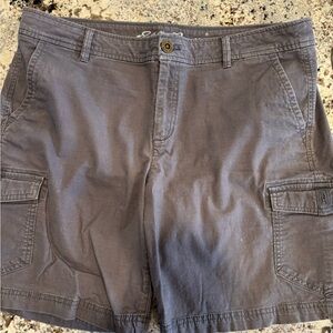 Eddie Bauer Gray Cargo Shorts